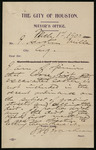 Letter from Samuel H. Brashear to I. Austin Miller, 1900 March 1