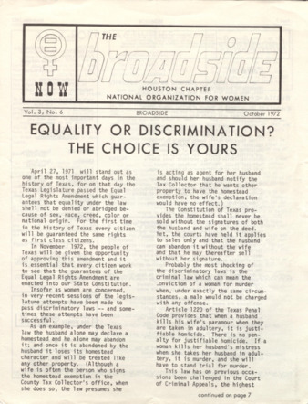 Broadside, Vol. 3, No. 6,  October 1972