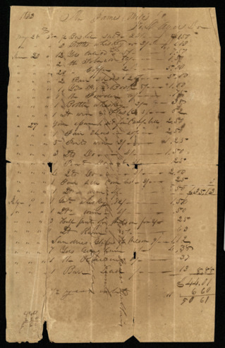 Bill from David Ayres to James Miles