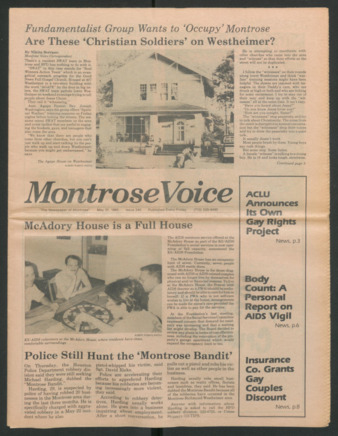 Montrose Voice, No. 240, May 31, 1985