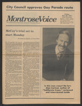 Montrose Voice, No. 31, May 29, 1981