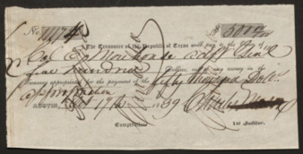 Pay certificate Colonel E. Mouhouse