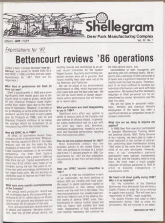 Shellegram, Vol. 52, No. 1, January [1987]