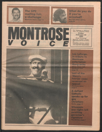 Montrose Voice, No. 70, February 26, 1982