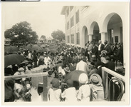 Opening ceremonies of the Houston Negro Hospital, audience