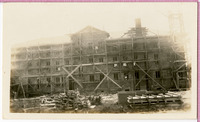 Construction of the Houston Negro Hospital, front view