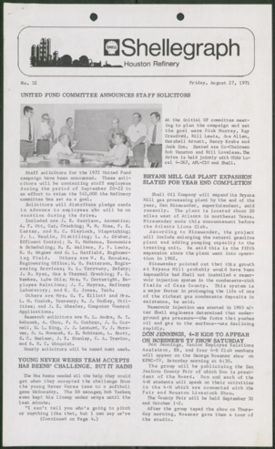 Shellegraph, No. 32, August 27, 1971