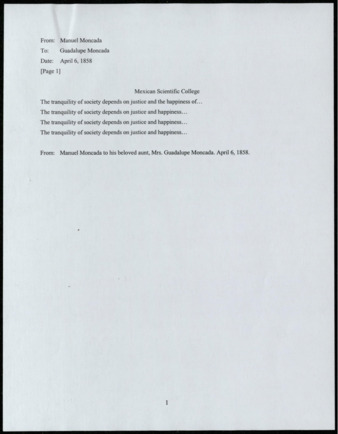 Translation of Poem about justice dedicated to Guadalupe Moncada