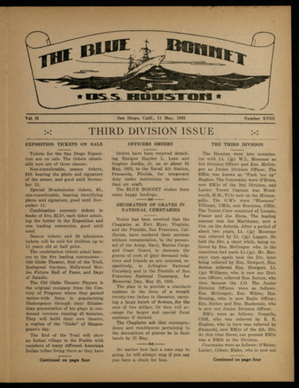 The Blue Bonnet, Vol. 2, No. 18, May 11, 1935