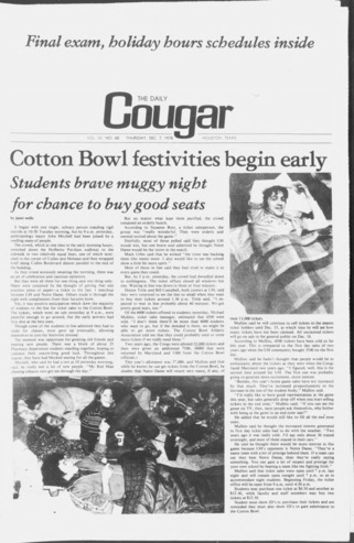 The Daily Cougar. Vol. 45, No. 68, December 7, 1978.