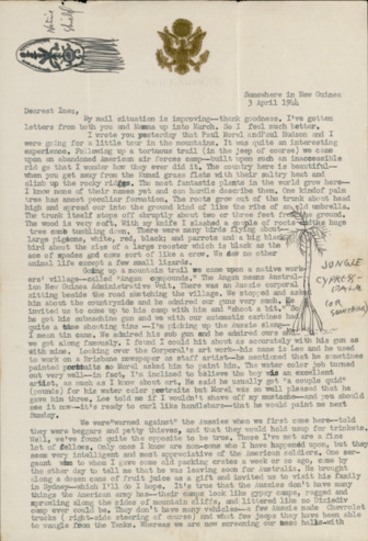 Letter from Capt. O. C. McDavid to Inez McDavid, 1944 April 3