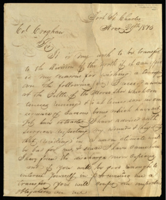 Request for transfer to a unit in the north