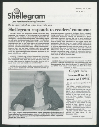 Shellegram, Vol. 46, No. 3, January 15, 1981