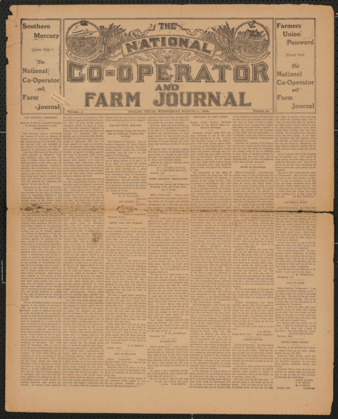 The National Co-Operator and Farm Journal, Vol. 29, No. 22, March 11, 1908