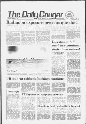 The Daily Cougar. Vol. 45, No. 124, April 10, 1979.