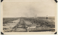 Damaged Interurban tracks at Texas City/Virginia Point
