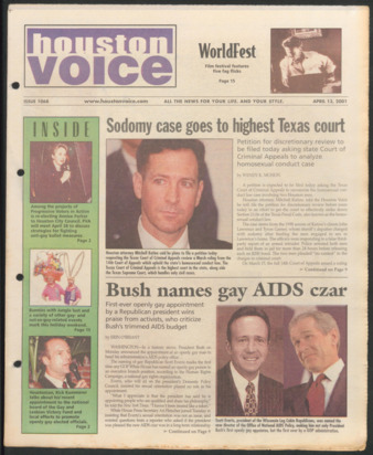 Houston Voice, No. 1068, April 13, 2001