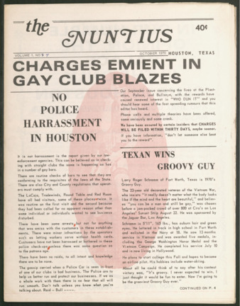 The Nuntius, Vol. 1, No. [4], October 1970