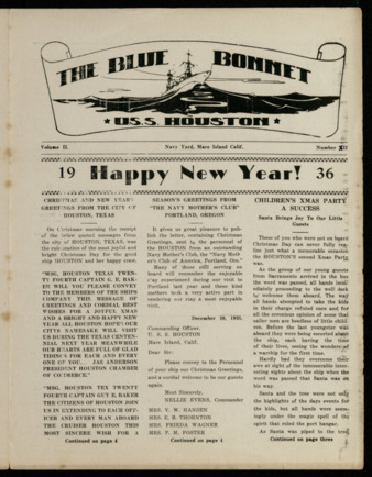 The Blue Bonnet, Vol. 2, No. 12, December 29, 1935