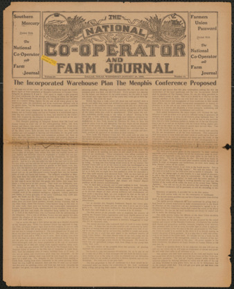 The National Co-Operator and Farm Journal, Vol. 29, No. 16, January 29, 1908