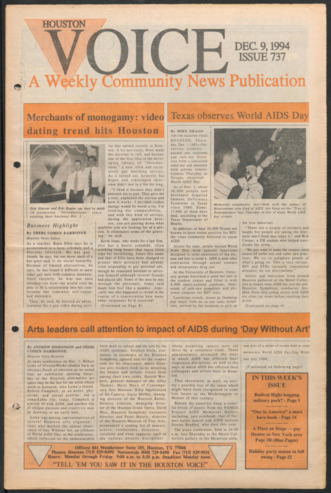 Houston Voice, No. 737, December 9, 1994