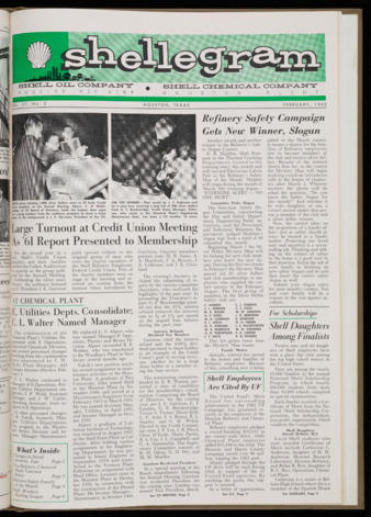 Shellegram, Vol. 27, No. 2, February 1962