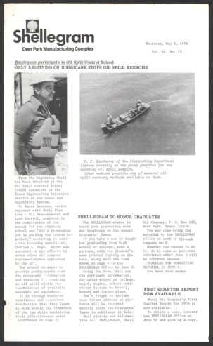 Shellegram, Vol. 41, No. 19, May 6, 1976