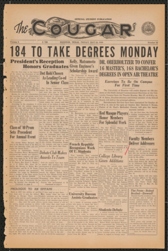 The Cougar, Vol. 6, No. 32, May 24, 1940