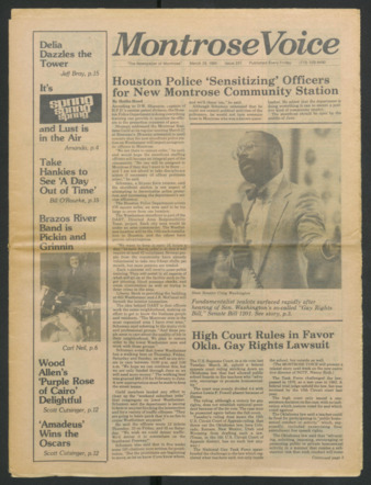 Montrose Voice, No. 231, March 29, 1985